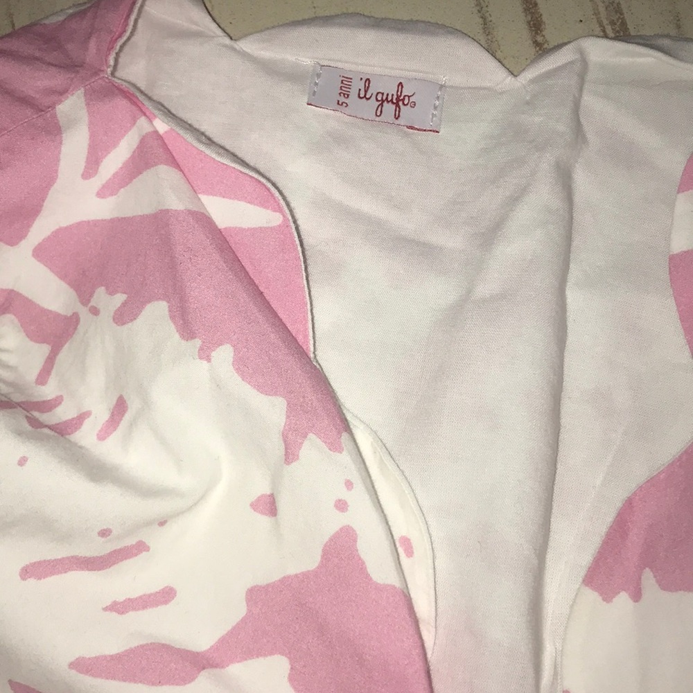 il gufo wrap pink dress